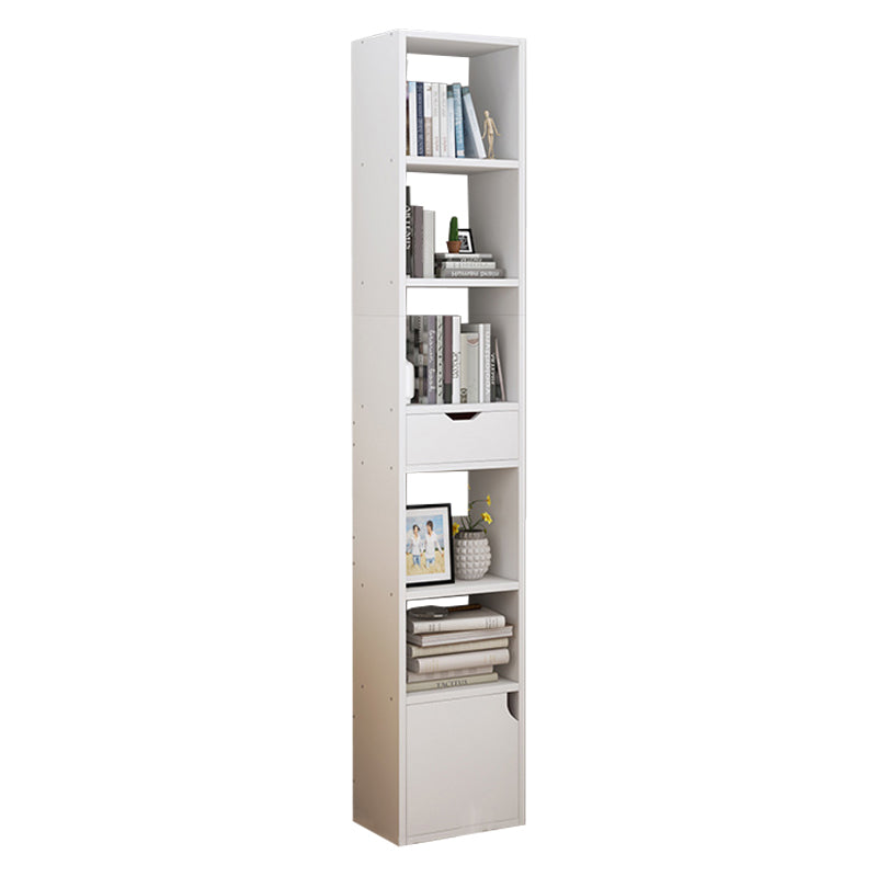 Closed Wooden Bookshelf Modern Home Living Room Corner Bookcase