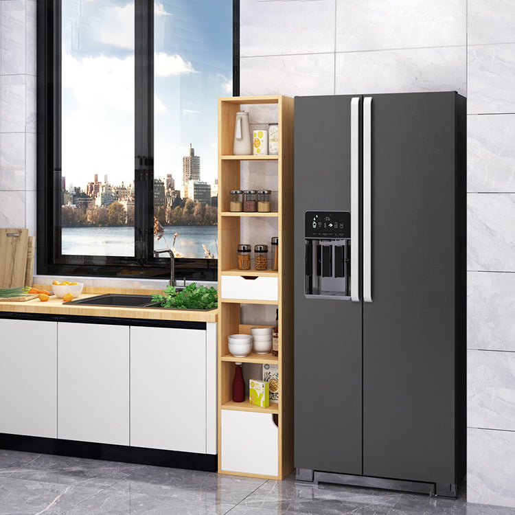 Closed Wooden Bookshelf Modern Home Living Room Corner Bookcase