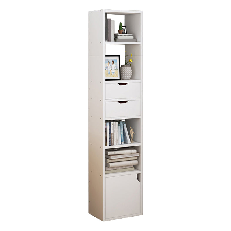 Closed Wooden Bookshelf Modern Home Living Room Corner Bookcase