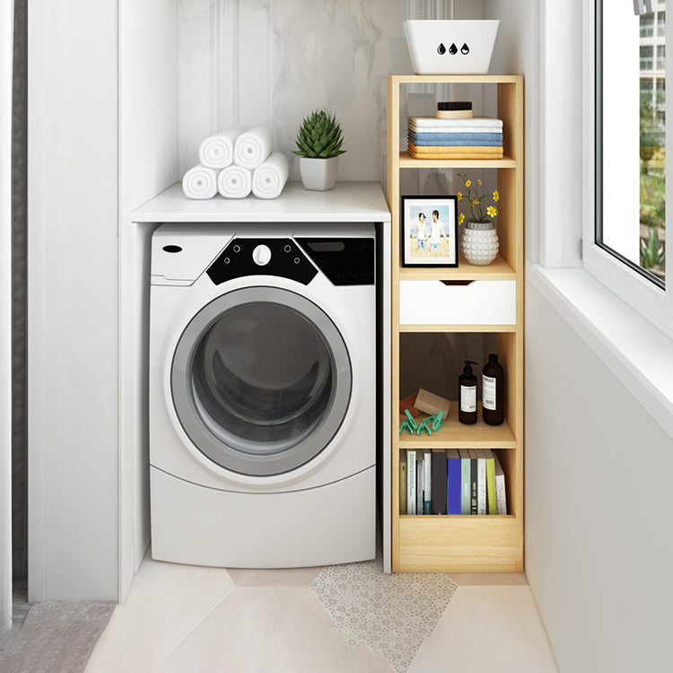 Closed Wooden Bookshelf Modern Home Living Room Corner Bookcase