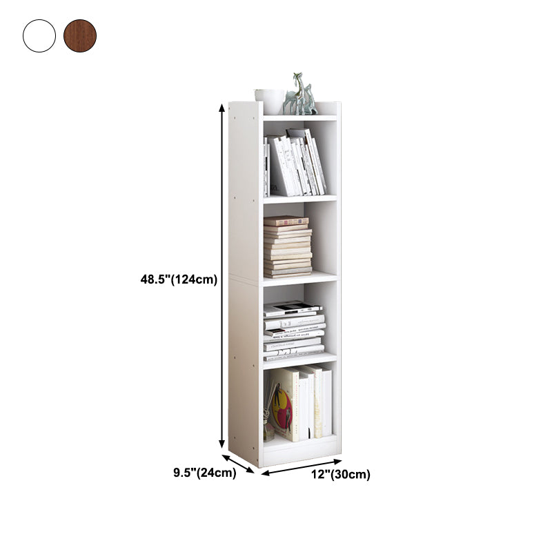 Closed Wooden Bookshelf Modern Home Living Room Corner Bookcase