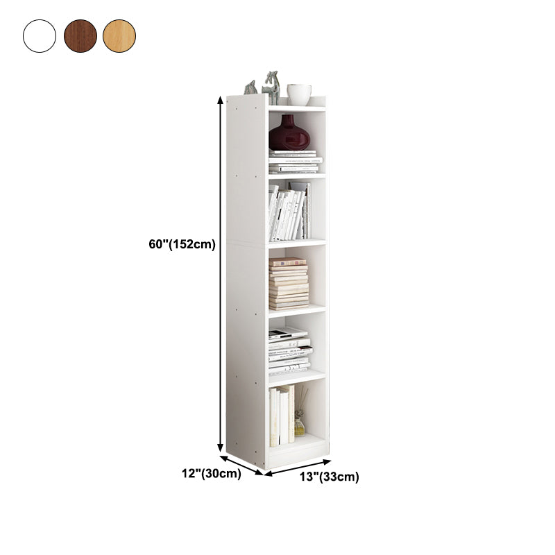 Closed Wooden Bookshelf Modern Home Living Room Corner Bookcase