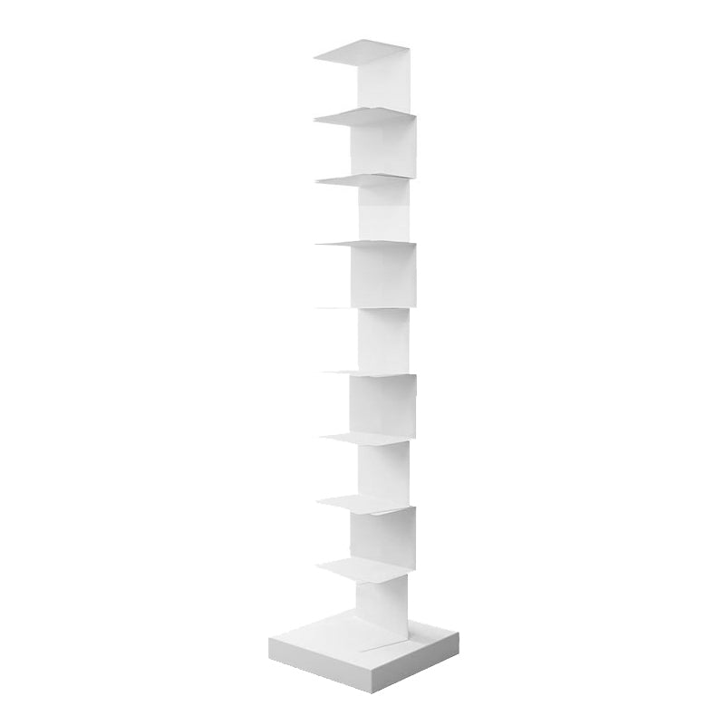 Contemporary 13.77" Wide Geometric Book Shelf Iron Home Bookcase