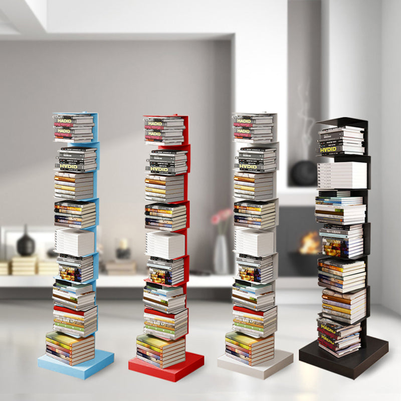 Contemporary 13.77" Wide Geometric Book Shelf Iron Home Bookcase