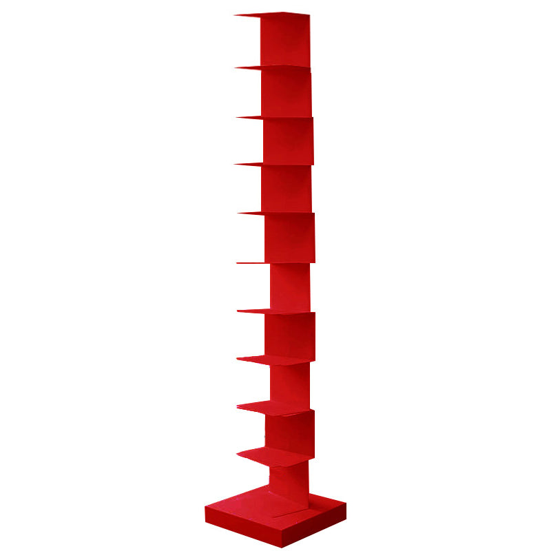 Contemporary 13.77" Wide Geometric Book Shelf Iron Home Bookcase