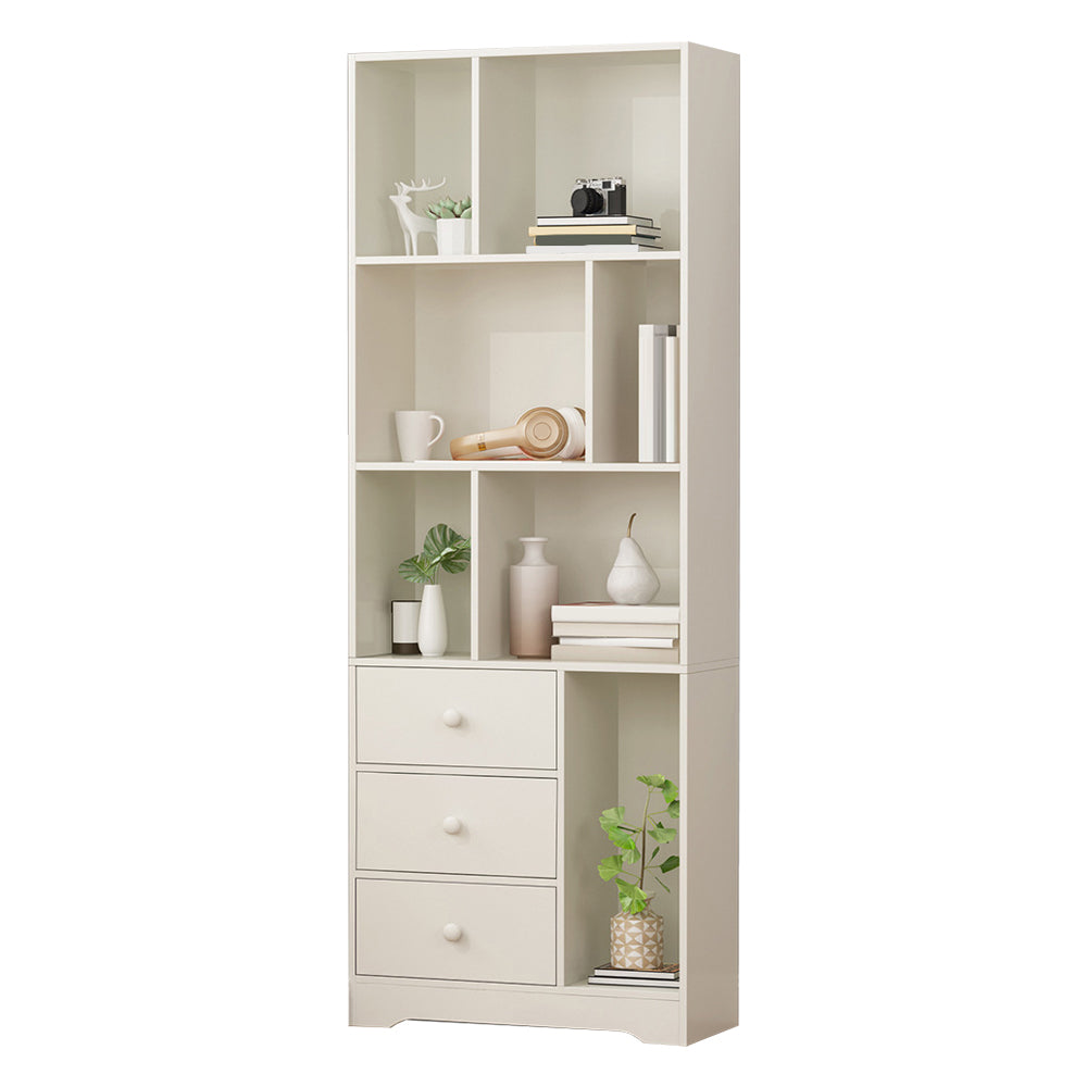 Closed Wooden Bookshelf Modern Home Living Room Study Corner Bookcase