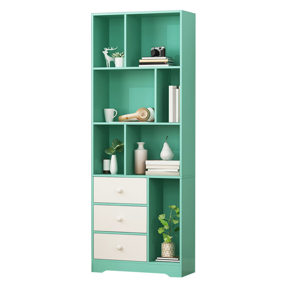 Closed Wooden Bookshelf Modern Home Living Room Study Corner Bookcase