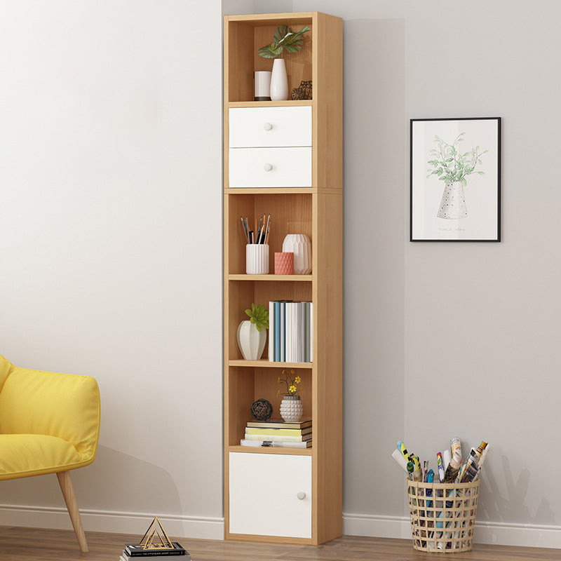 Closed Wooden Bookshelf Modern Home Living Room Study Corner Bookcase