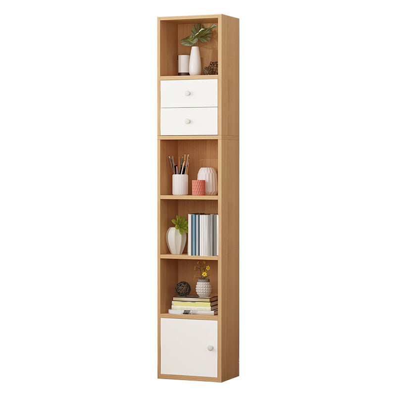 Closed Wooden Bookshelf Modern Home Living Room Study Corner Bookcase