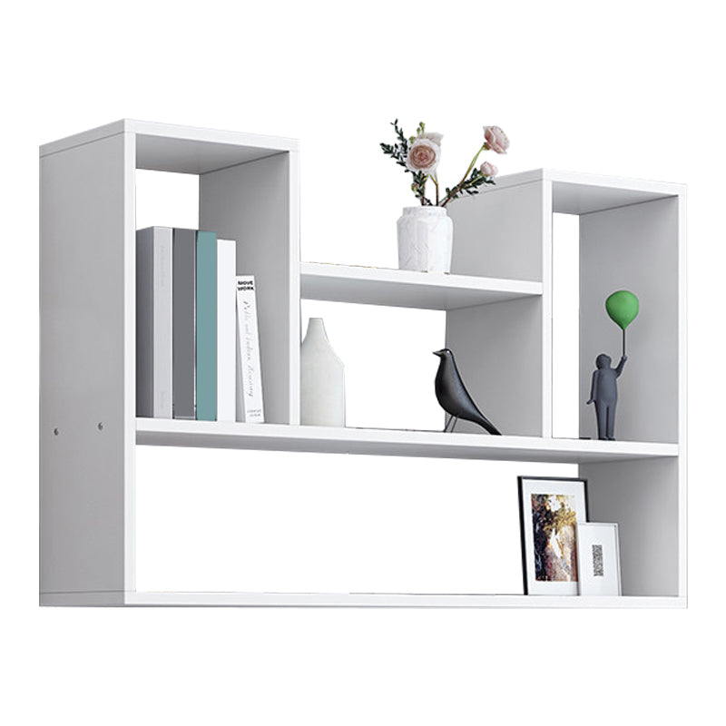 Modern Engineered Wood Bookcase, Geometric Bookshelf for Any Room