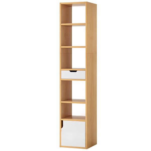 Open Wooden Bookshelf Modern Minimalist Home Corner Bookcase