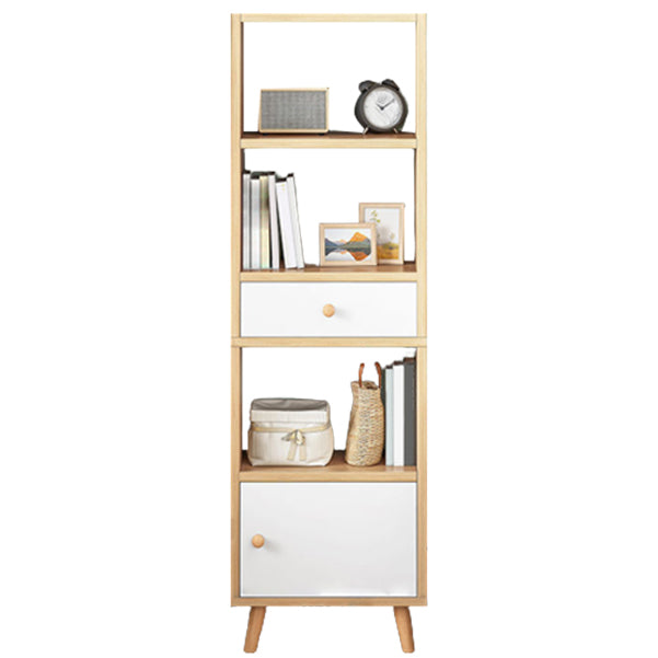 Open Wooden Bookshelf Modern Minimalist Home Corner Bookcase