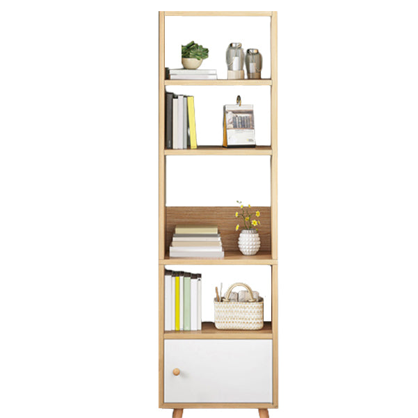 Open Wooden Bookshelf Modern Minimalist Home Corner Bookcase