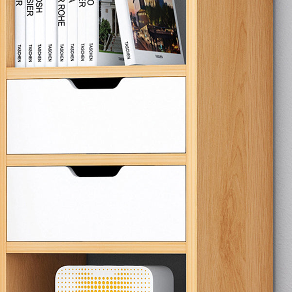 Open Wooden Bookshelf Modern Minimalist Home Corner Bookcase