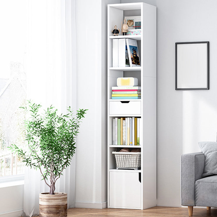 Open Wooden Bookshelf Modern Minimalist Home Corner Bookcase