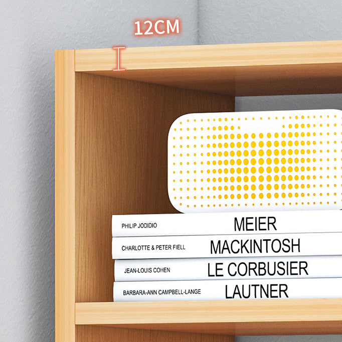 Open Wooden Bookshelf Modern Minimalist Home Corner Bookcase