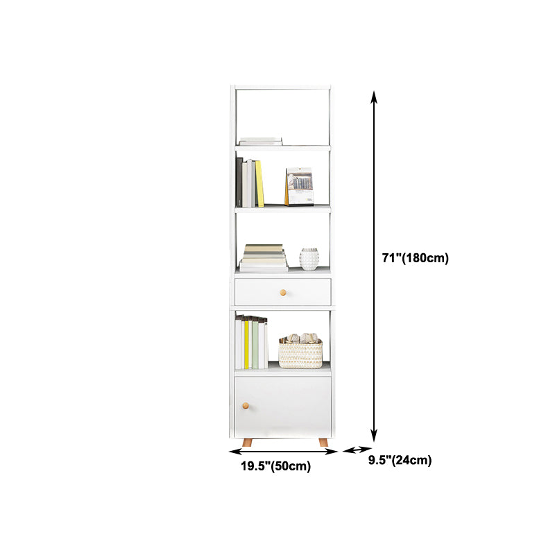 Open Wooden Bookshelf Modern Minimalist Home Corner Bookcase
