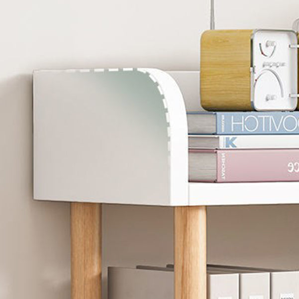 Modern Rectangle Etagere Bookshelf Wooden Open Storage Bookcase