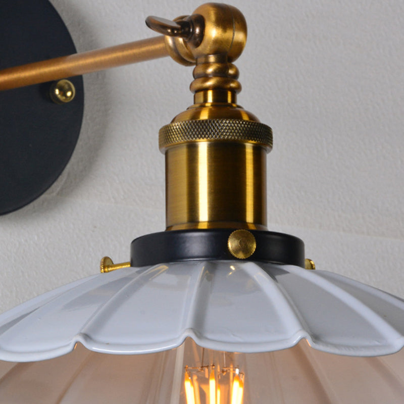 Metal Wall Mounted Lamp Industrial Cone Shape Sconce Light Fixture