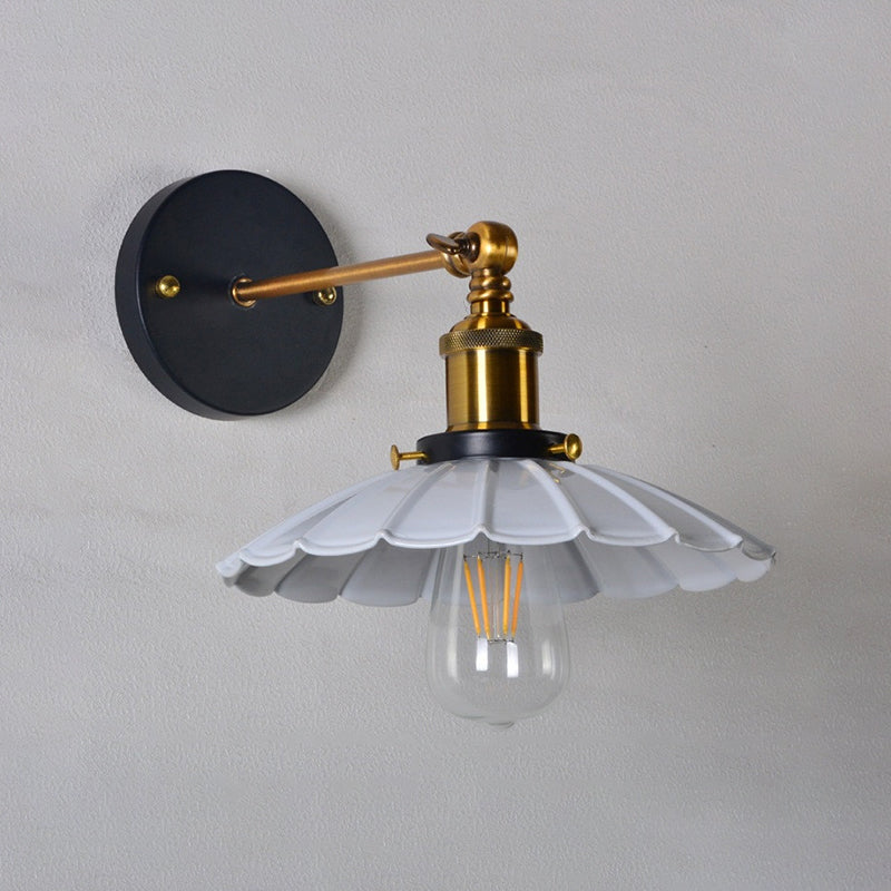 Metal Wall Mounted Lamp Industrial Cone Shape Sconce Light Fixture