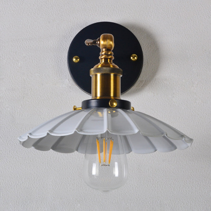 Metal Wall Mounted Lamp Industrial Cone Shape Sconce Light Fixture