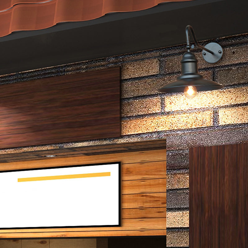 Conical Wall Light Fixture Industrial Style Metal Wall Mount Lighting