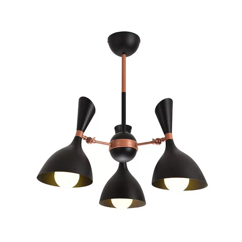 Living Room Kindergarten Pendant Light Metal Contemporary Monochrome Chandelier