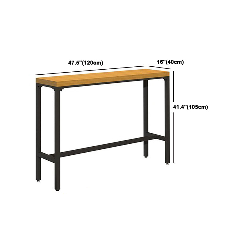 Industrial 1/6/11 Pieces Bar Table Set Rectangle Pine Wood Counter Table for Dining Room