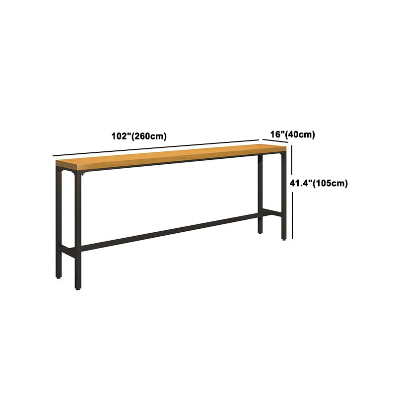 Industrial 1/6/11 Pieces Bar Table Set Rectangle Pine Wood Counter Table for Dining Room