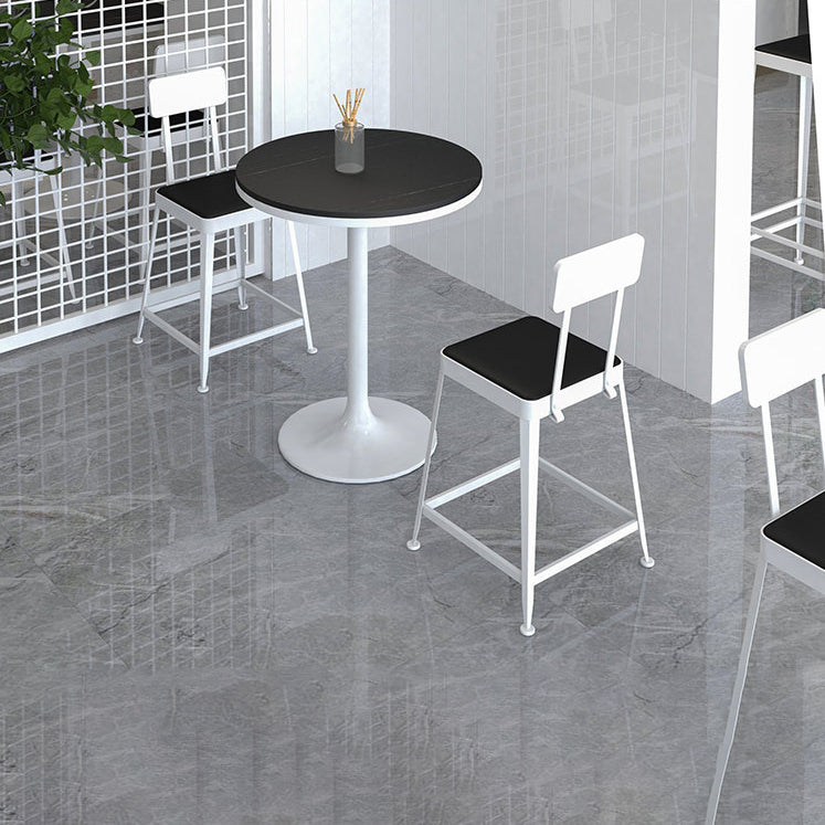 Modern Indoor Counter Height Set 1/2/3 Pieces Round Stone Top Pub Dining Set