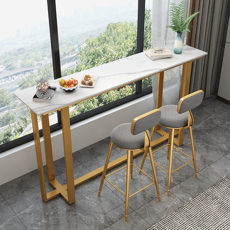 Glam Indoor Bar Stool and Table Set 1/2/3 Pieces White Table and Stool Set