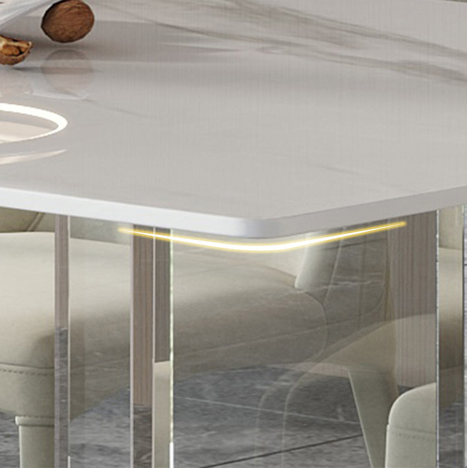 Modern Style Sintered Stone Dining Table Set 1/2/5/6 Pieces Dining Set for Home Use