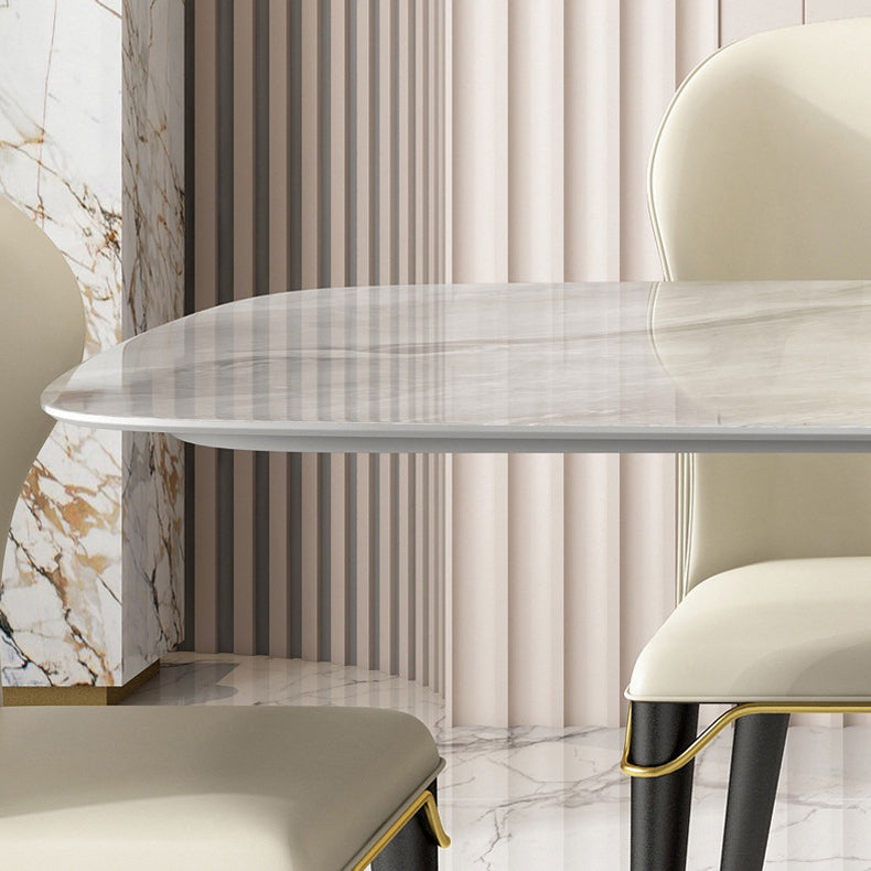 Modern Style Sintered Stone Dining Table Set 1/2/5/6 Pieces Dining Set