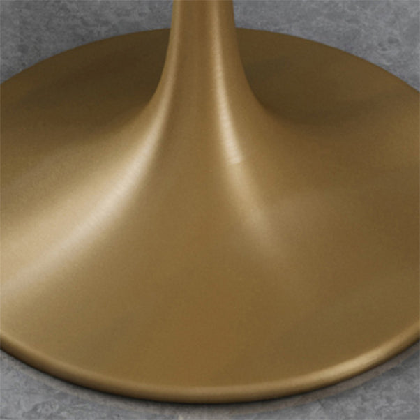 Glam Faux Marble Dining Table Set Round 1/2/4/5 Pieces Dining Set