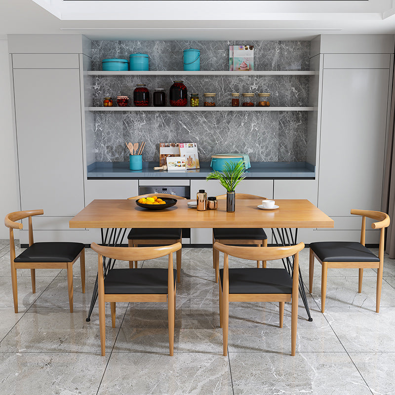 Industrial Wood 1/2/7 Pieces Dining Set Legs Dining Furniture