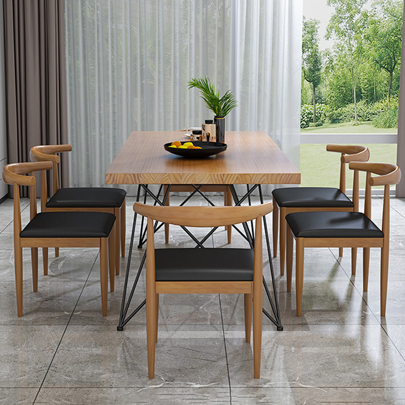 Industrial Wood 1/2/7 Pieces Dining Set Legs Dining Furniture