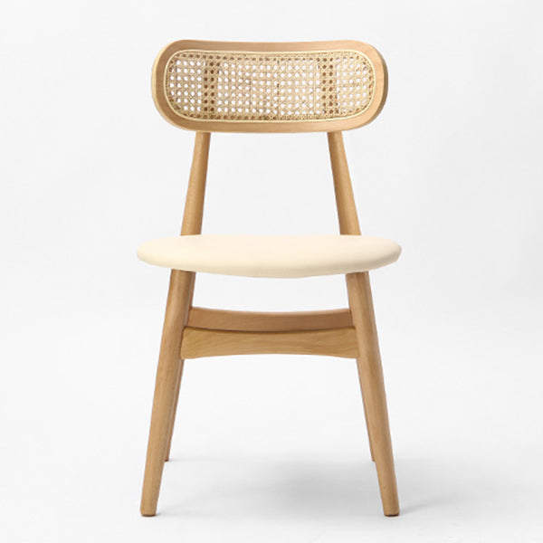 Oak Solid Wood Dining Side Chair Contemporary Armless Dining Chairs