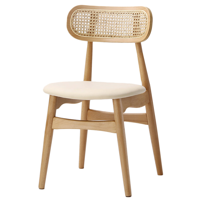 Oak Solid Wood Dining Side Chair Contemporary Armless Dining Chairs