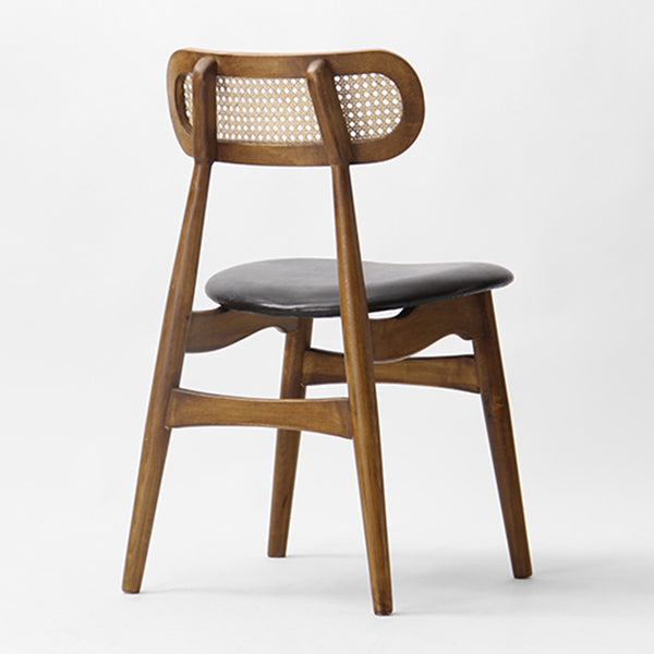 Oak Solid Wood Dining Side Chair Contemporary Armless Dining Chairs