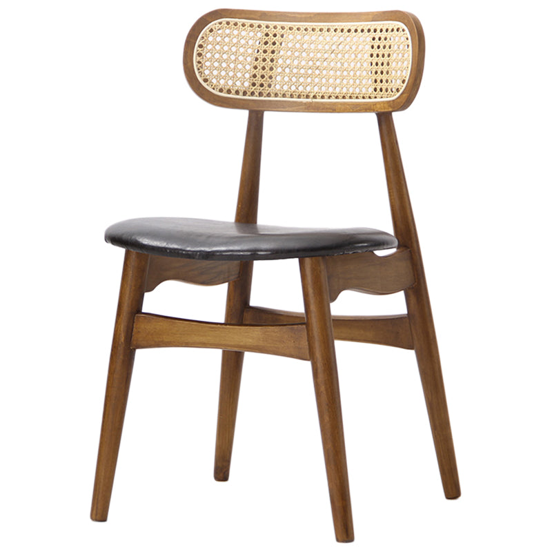 Oak Solid Wood Dining Side Chair Contemporary Armless Dining Chairs