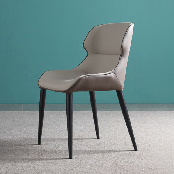 Contemporary Side Chair Set Faux Leather Side Chairs for Kitchen