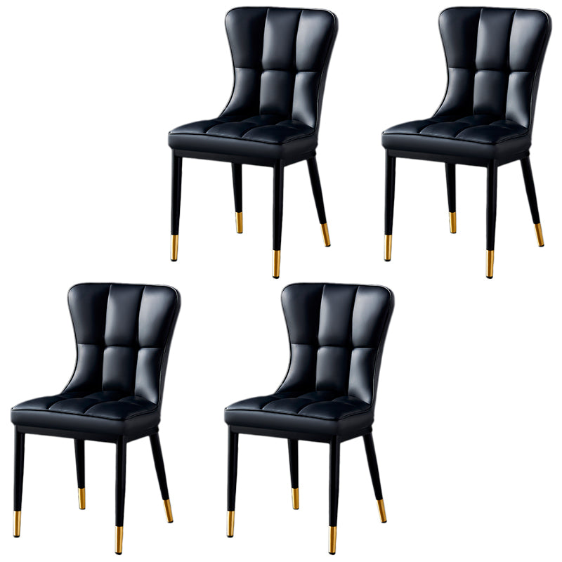 Parsons Dining Room Chair Glam Armless Dining Chairs for Home