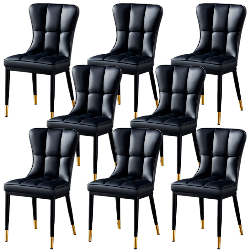 Parsons Dining Room Chair Glam Armless Dining Chairs for Home