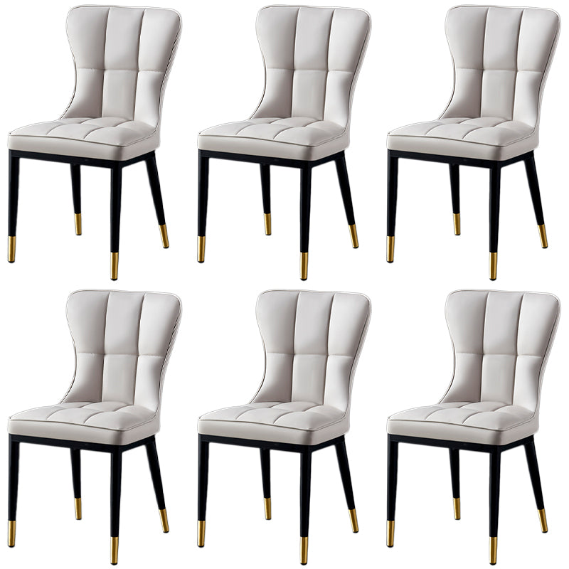 Parsons Dining Room Chair Glam Armless Dining Chairs for Home