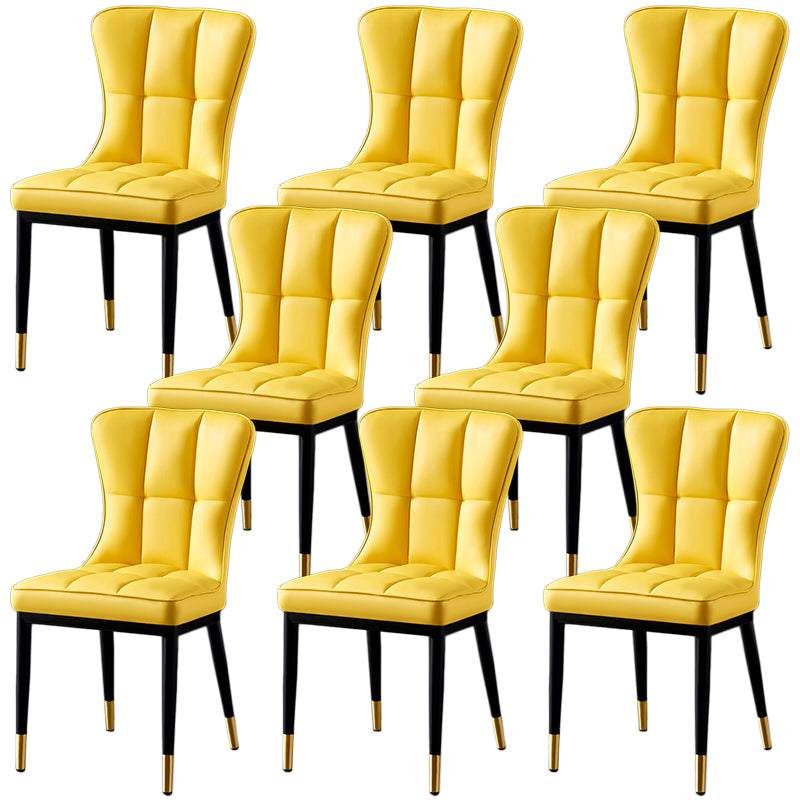 Parsons Dining Room Chair Glam Armless Dining Chairs for Home