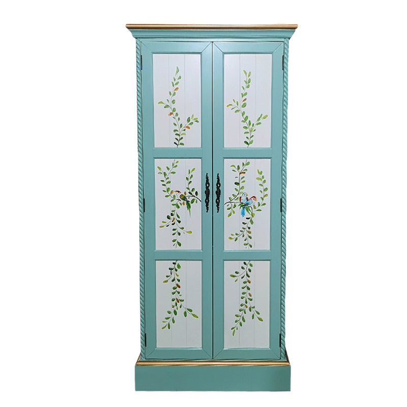 Coastal Cabinet with Hinged Door Wood Matte Finish Storage Cabinet