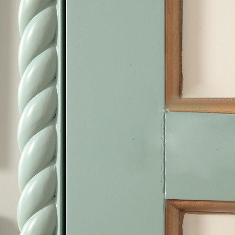 Coastal Cabinet with Hinged Door Wood Matte Finish Storage Cabinet