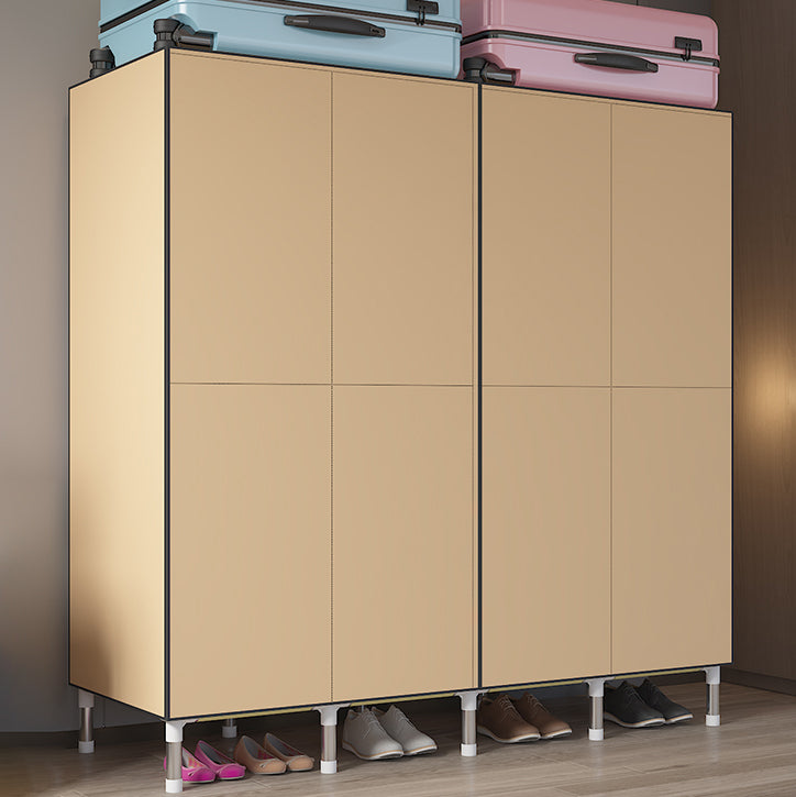 Metal Frame Wardrobe Cabinet Contemporary Style Wardrobe for Home