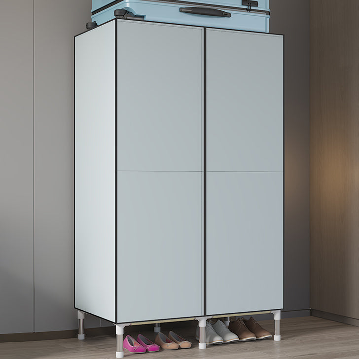 Metal Frame Wardrobe Cabinet Contemporary Style Wardrobe for Home