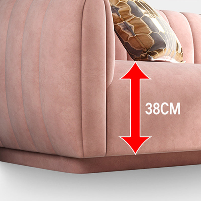 Sewn Pillow Back Sofa for Living Room 33.46" Wide 31.5" High